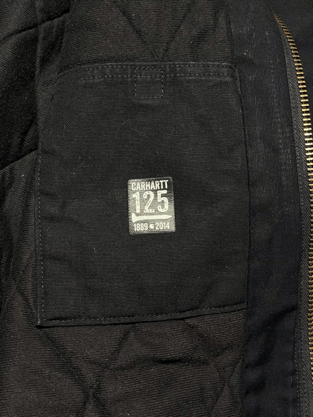 Carhartt J140 125th Anniversary Jacket Black Mens XL Union - Picture 4 of 5